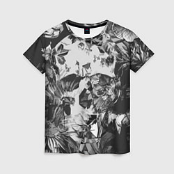 Женская футболка Смерть в цветах Коллекция Get inspired! F-b-s