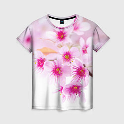 Женская футболка Цвет сакуры