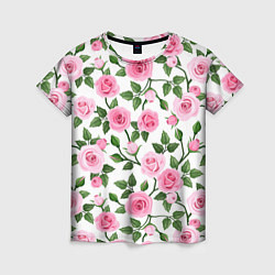 Женская футболка Распустившиеся розы