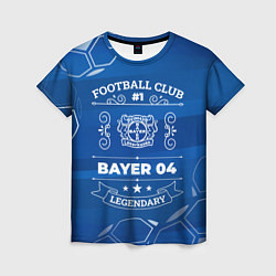 Футболка женская Bayer 04 FC 1, цвет: 3D-принт