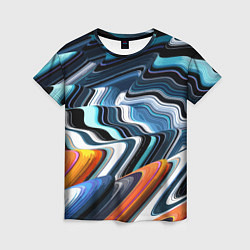 Женская футболка Abstraction expressive pattern