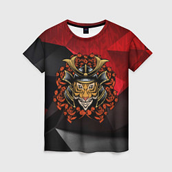 Женская футболка Тигр - самурай