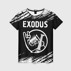 Женская футболка Exodus КОТ Краски