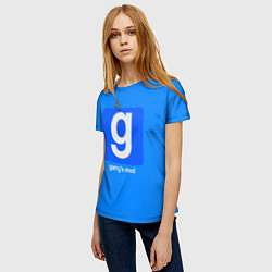 Футболка женская Garrys Mod логотип, цвет: 3D-принт — фото 2
