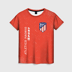 Футболка женская АТЛЕТИКО Atletico Madrid Sport Гранж, цвет: 3D-принт