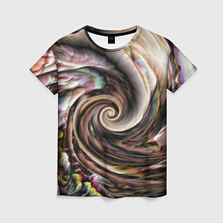 Женская футболка Картина-абстракция Ураган