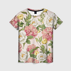 Женская футболка Цветы Английские Розы