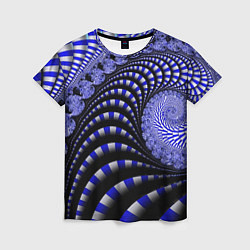 Женская футболка Неоновая спираль Абстракция Neon Spiral Abstractio