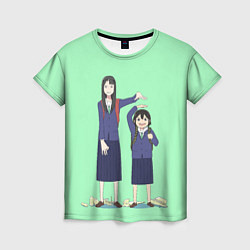 Женская футболка Саяка и Мидори Руки прочь от кинокружка