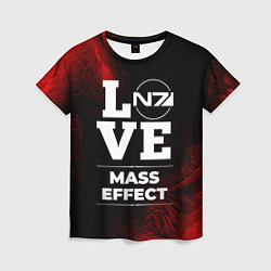 Футболка женская Mass Effect Love Классика, цвет: 3D-принт