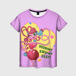 Женская футболка Mommy knows best