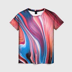 Женская футболка Colorful river