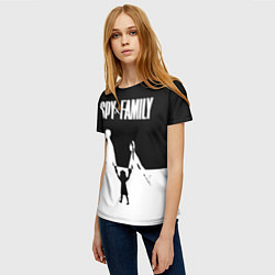Футболка женская Семья шпиона Логотип, цвет: 3D-принт — фото 2