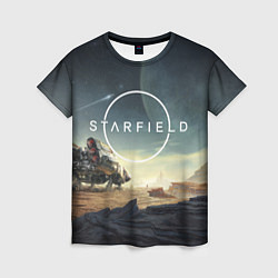 Футболка женская На поверхности Starfield, цвет: 3D-принт