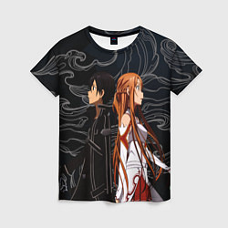 Женская футболка Кирито и Асуна - Sword Art Online