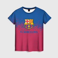 Футболка женская Fc barcelona, цвет: 3D-принт