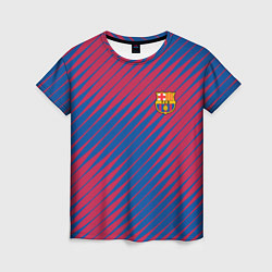 Женская футболка Fc barcelona барселона fc абстракция