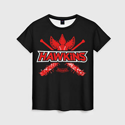Женская футболка Hawkins Indiana