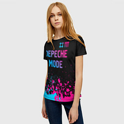 Футболка женская Depeche Mode Neon Gradient, цвет: 3D-принт — фото 2