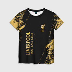 Женская футболка Liverpool гранж