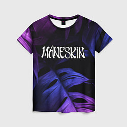 Женская футболка Maneskin Neon Monstera