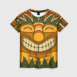 Женская футболка Polynesian tiki LUCKY