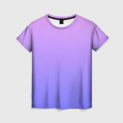 Женская футболка PINK-PURPLE GRADIENT ГРАДИЕНТ РОЗОВО-ФИОЛЕТОВЫЙ