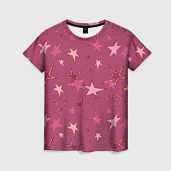 Женская футболка Terracotta Star Pattern