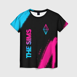 Женская футболка The Sims Neon Gradient