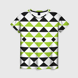 Женская футболка Geometric shapes triangles треугольники
