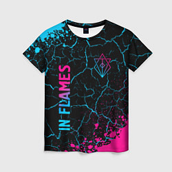 Женская футболка In Flames Neon Gradient