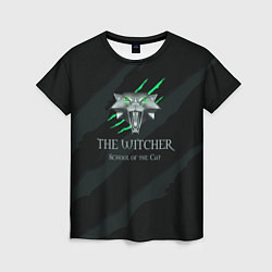 Женская футболка The Witcher School of the Cat