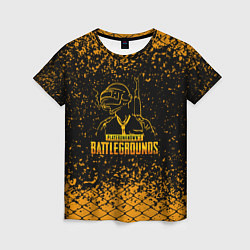Футболка женская PlayerUnknowns Battlegrounds - брызги, цвет: 3D-принт