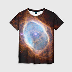 Женская футболка Туманность Южное кольцо наблюдаемое телескопом Уэб