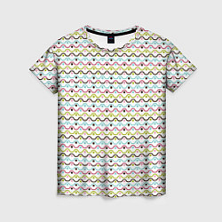 Женская футболка Волнистые линии геометрия