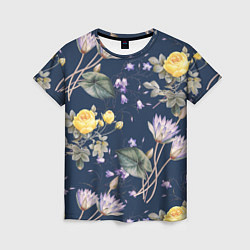 Женская футболка Цветы Летняя Мечта