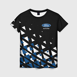 Женская футболка Ford треугольники
