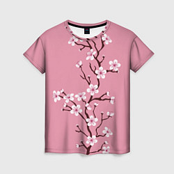 Женская футболка Нежность сакуры
