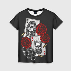 Женская футболка Игральные карты в стиле гангстеров