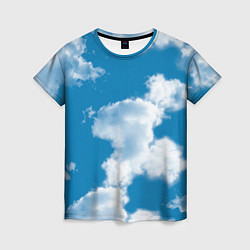 Женская футболка Небо в облаках