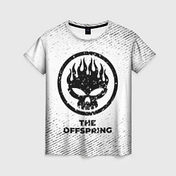 Женская футболка The Offspring с потертостями на светлом фоне