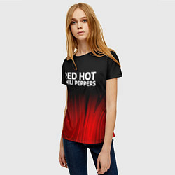 Футболка женская Red Hot Chili Peppers red plasma, цвет: 3D-принт — фото 2