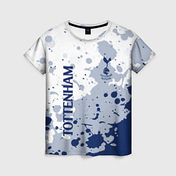 Женская футболка Tottenham hotspur Брызги красок