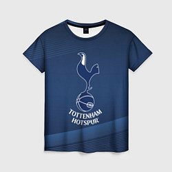 Футболка женская Tottenham hotspur Синяя абстракция, цвет: 3D-принт