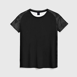 Женская футболка Кроссфит униформа - черный камуфляж