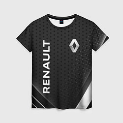 Женская футболка Renault абстракция спорт