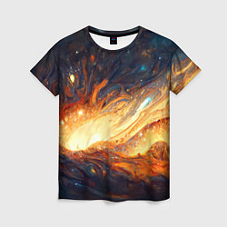 Женская футболка Центр вселенной - Абстракция