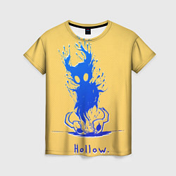 Женская футболка Hollow Рыцарь в синем градиенте Hollow Knight