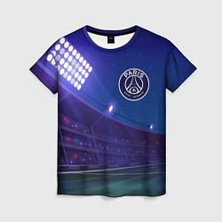 Женская футболка PSG ночное поле