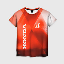Футболка женская Honda - красная абстракция, цвет: 3D-принт